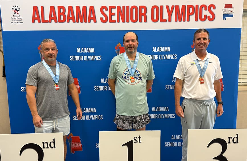 Athletes competing in the Alabama Senior Olympics in hopes to qualify for the National Senior Olympic Games.