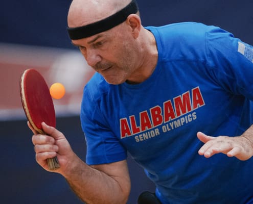 Athletes competing in the Alabama Senior Olympics in hopes to qualify for the National Senior Olympic Games.