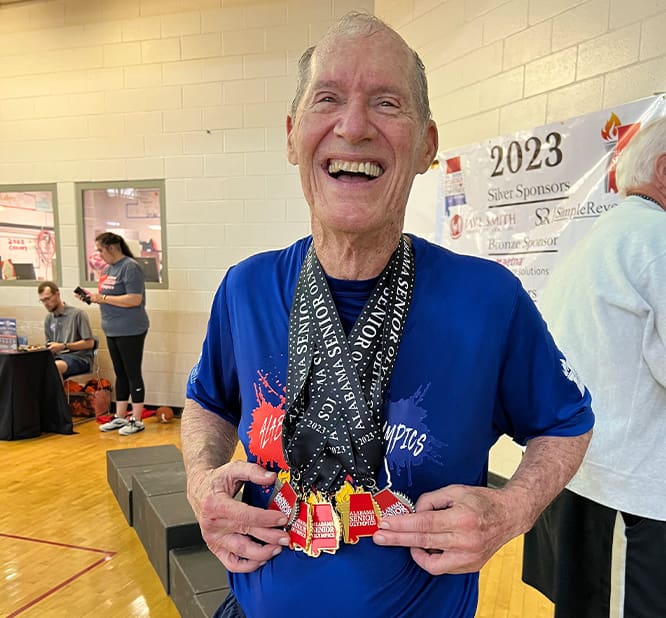 Athletes competing in the Alabama Senior Olympics in hopes to qualify for the National Senior Olympic Games.