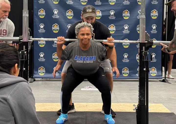 Athletes competing in the Alabama Senior Olympics in hopes to qualify for the National Senior Olympic Games.