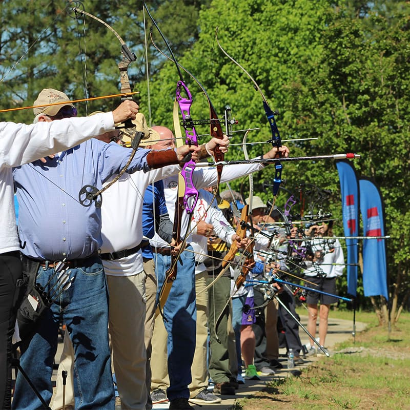 Athletes competing in the Alabama Senior Olympics in hopes to qualify for the National Senior Olympic Games.