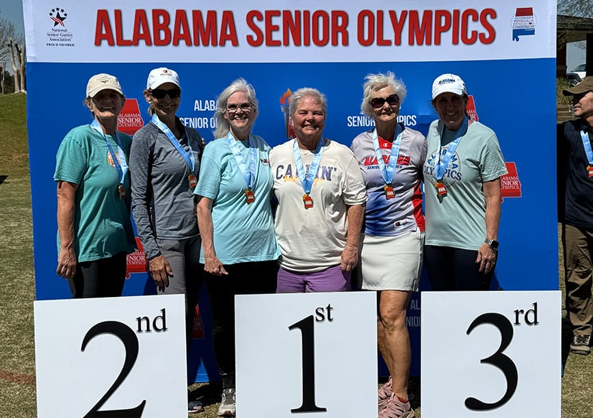 Athletes competing in the Alabama Senior Olympics in hopes to qualify for the National Senior Olympic Games.