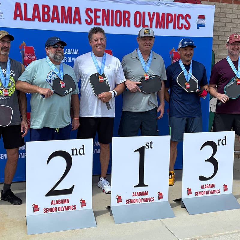 Athletes competing in the Alabama Senior Olympics in hopes to qualify for the National Senior Olympic Games.