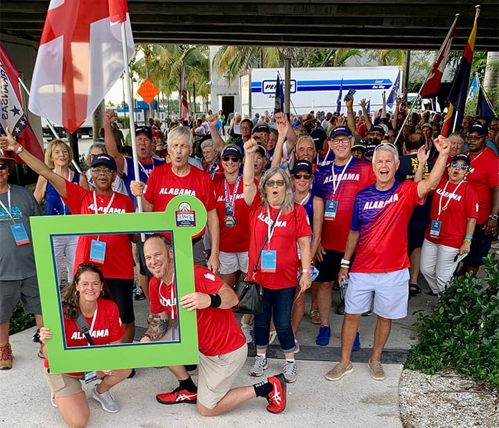 Athletes competing in the Alabama Senior Olympics in hopes to qualify for the National Senior Olympic Games.