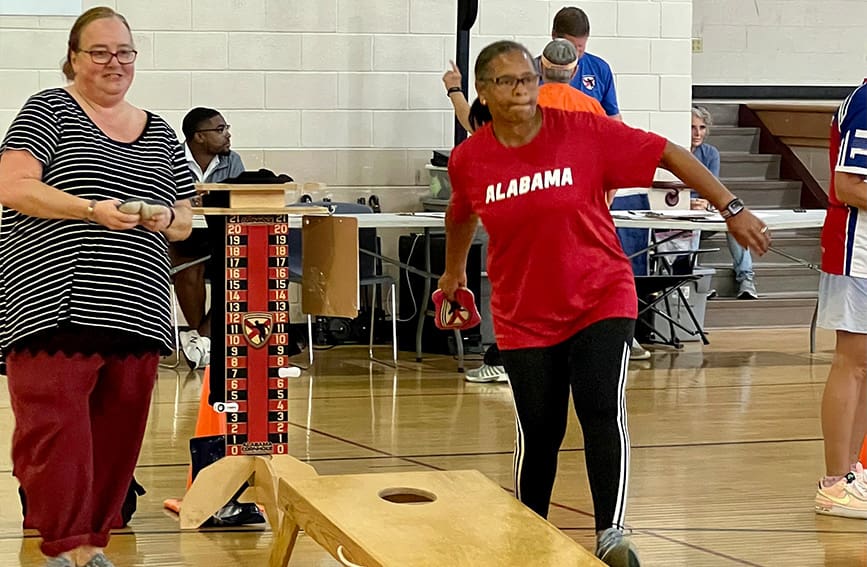 Athletes competing in the Alabama Senior Olympics in hopes to qualify for the National Senior Olympic Games.