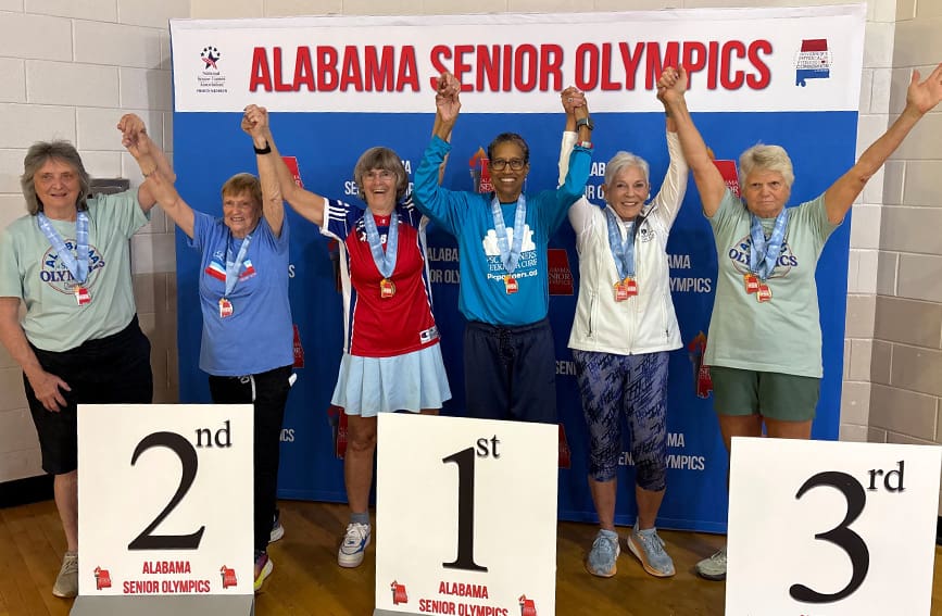 Athletes competing in the Alabama Senior Olympics in hopes to qualify for the National Senior Olympic Games.