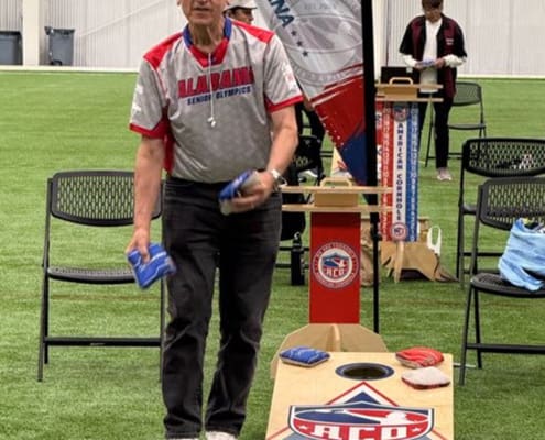 Athletes competing in the Alabama Senior Olympics in hopes to qualify for the National Senior Olympic Games.