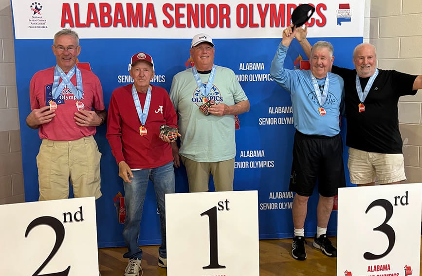 Athletes competing in the Alabama Senior Olympics in hopes to qualify for the National Senior Olympic Games.